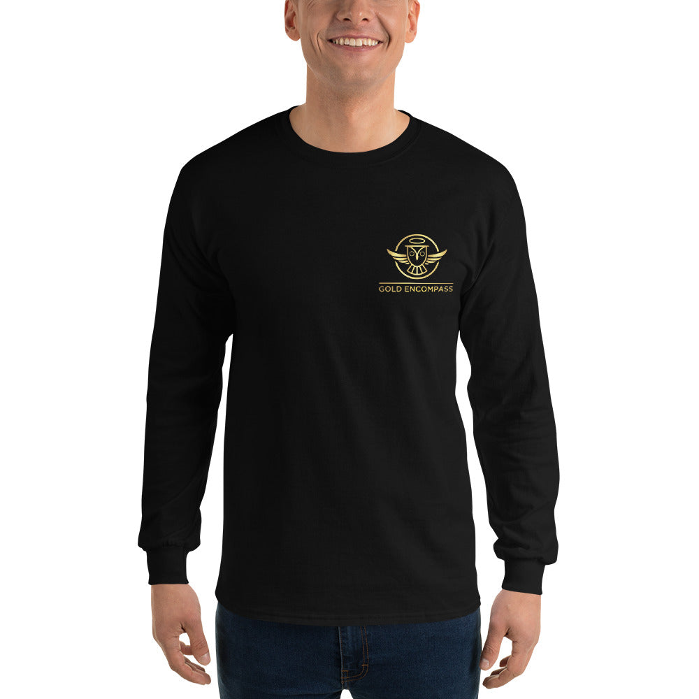 Gold Small Owl Logo Long Sleeve Print