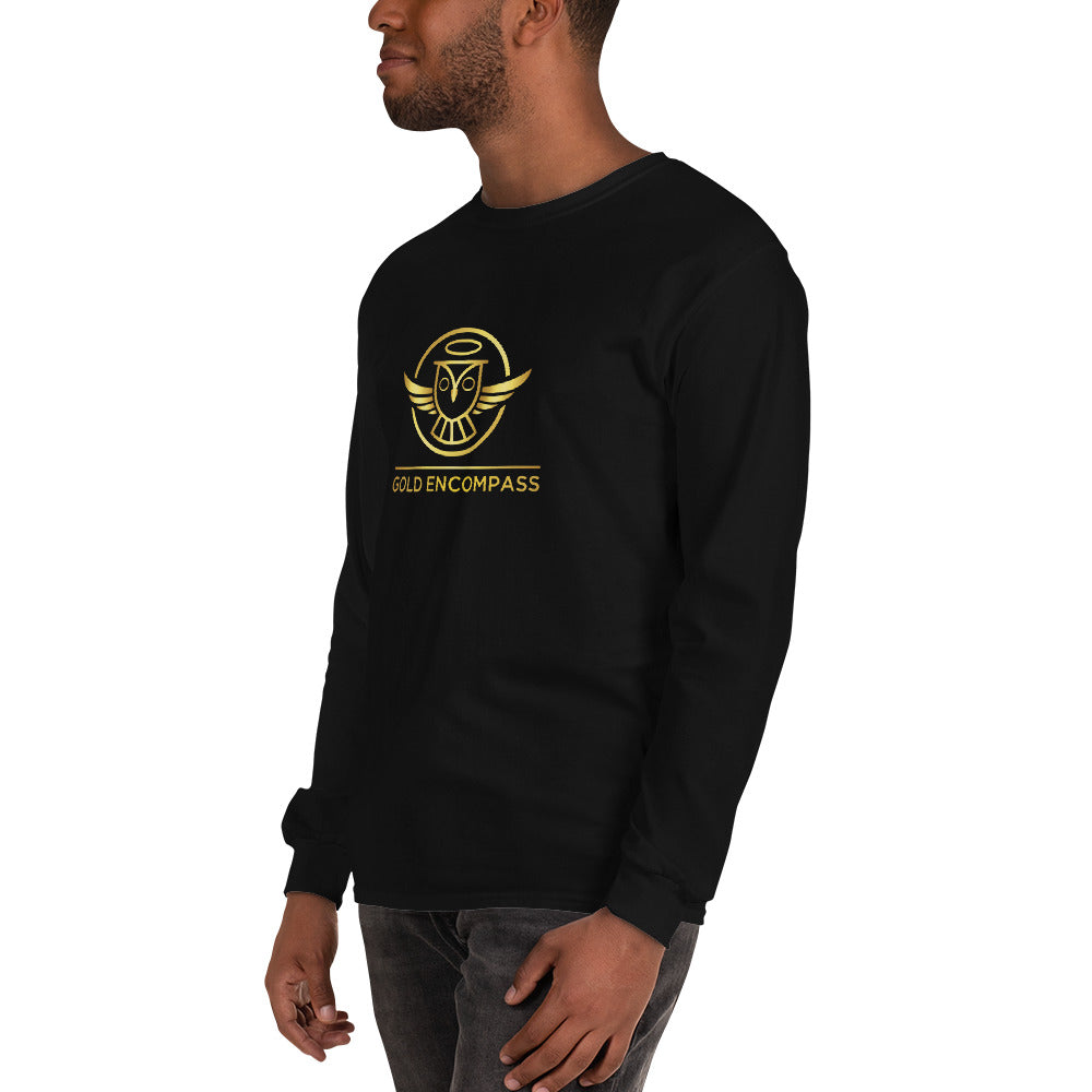 Gold Large Owl Logo Long Sleeve Print