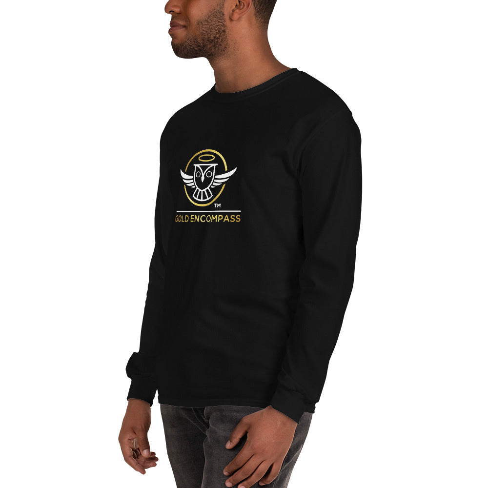 White Large Owl Logo Long Sleeve Print