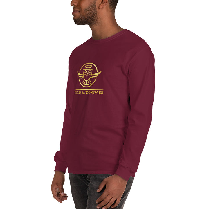 Gold Large Owl Logo Long Sleeve Print