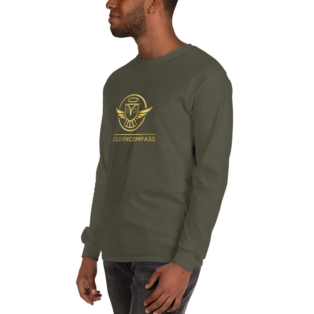 Gold Large Owl Logo Long Sleeve Print