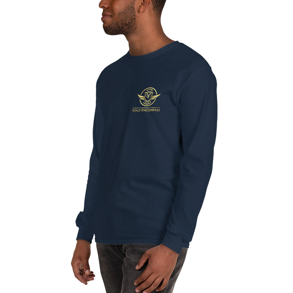 Gold Small Owl Logo Long Sleeve Print