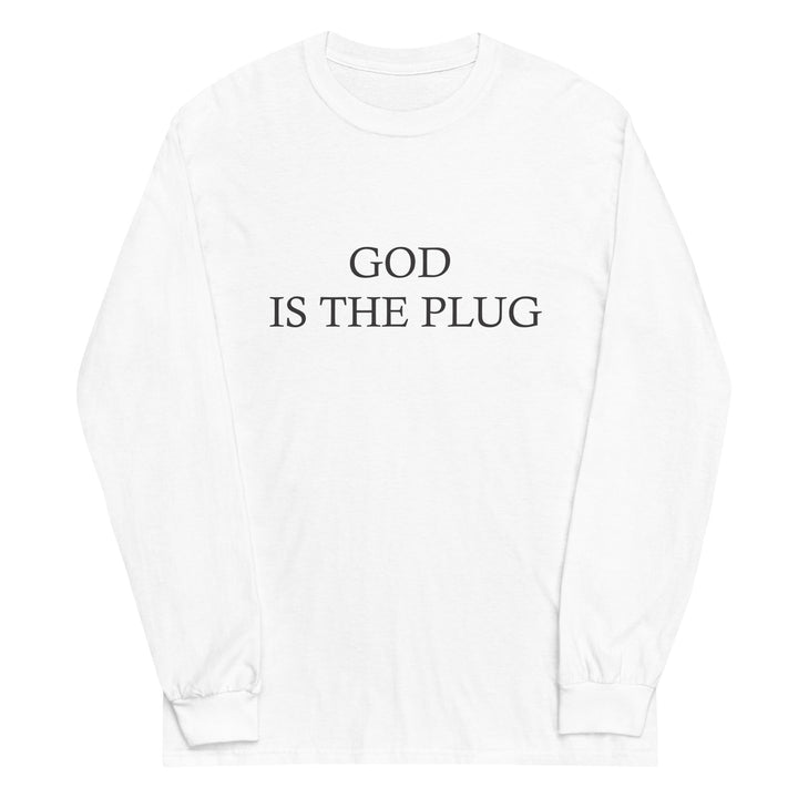 God Is The Plug Long Sleeve Print