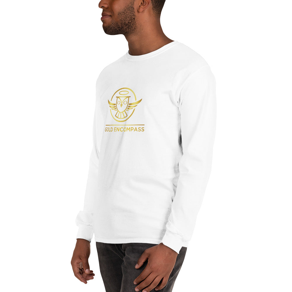 Gold Large Owl Logo Long Sleeve Print