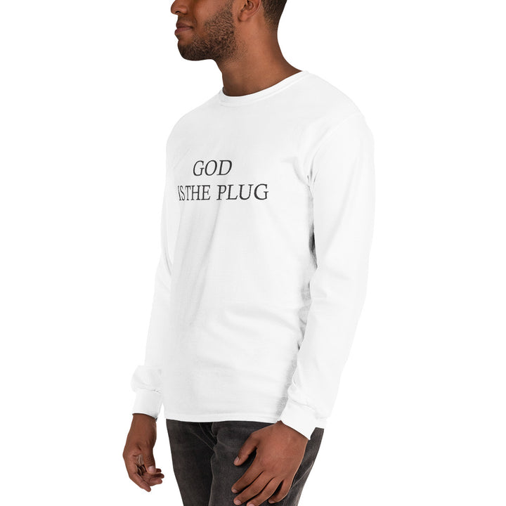 God Is The Plug Long Sleeve Print