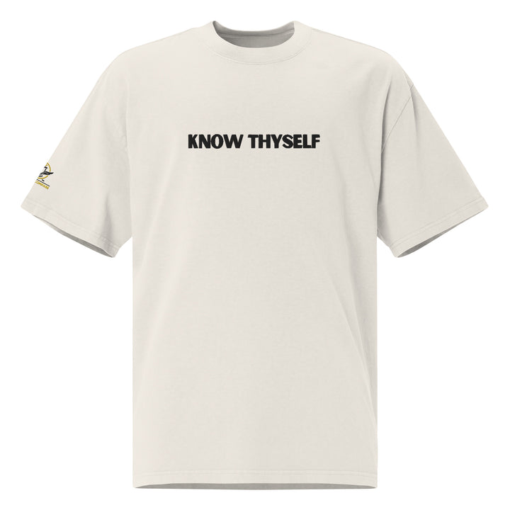 Know Thyself Oversized T-Shirt Embroidery