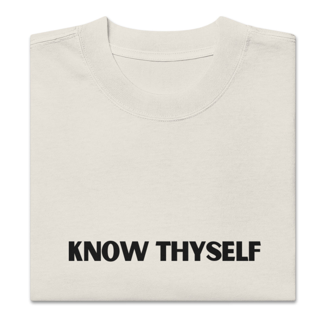 Know Thyself Oversized T-Shirt Print