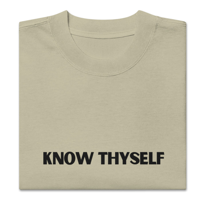 Know Thyself Oversized T-Shirt Print