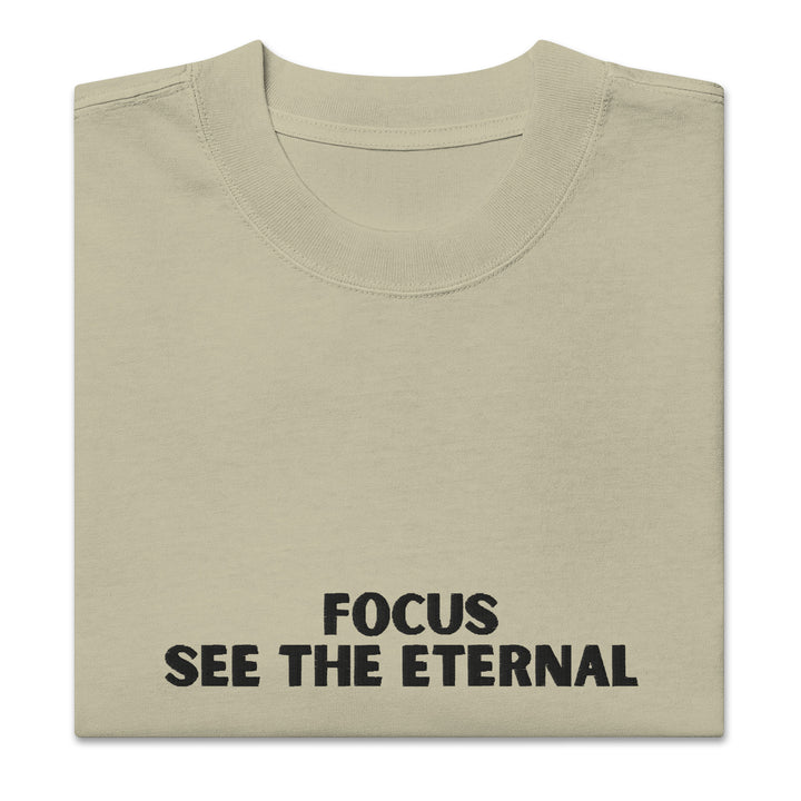 Focus Oversized T-Shirt Embroidery