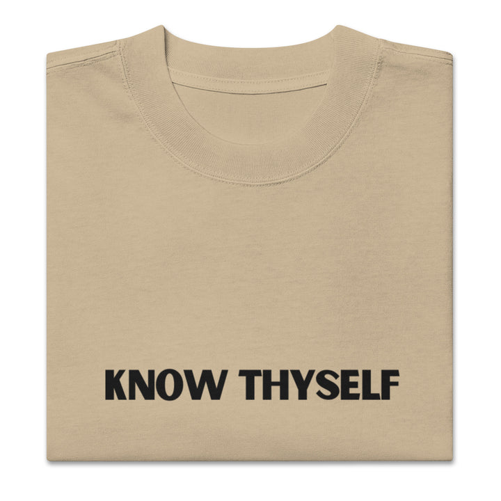 Know Thyself Oversized T-Shirt Print