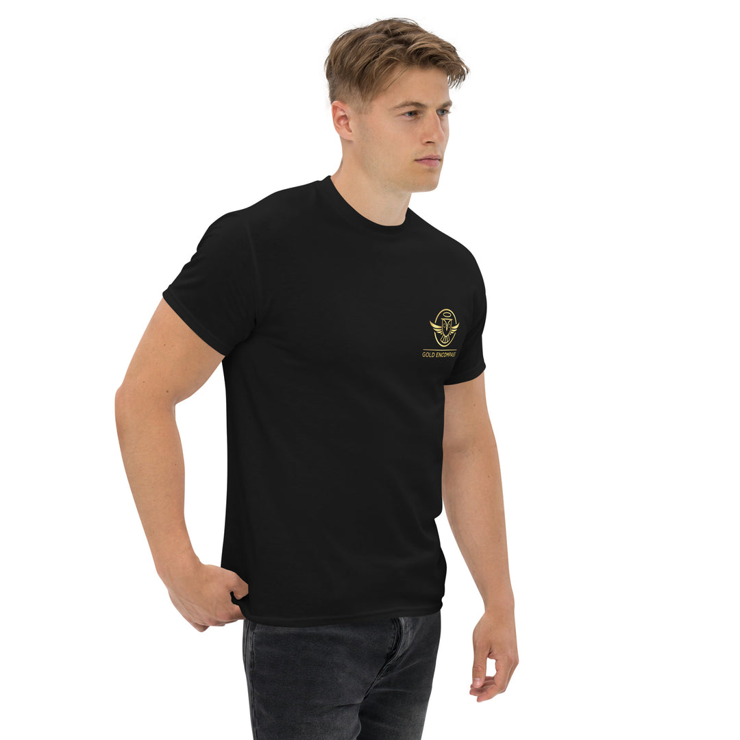 Gold Small Owl Logo T-Shirt Print