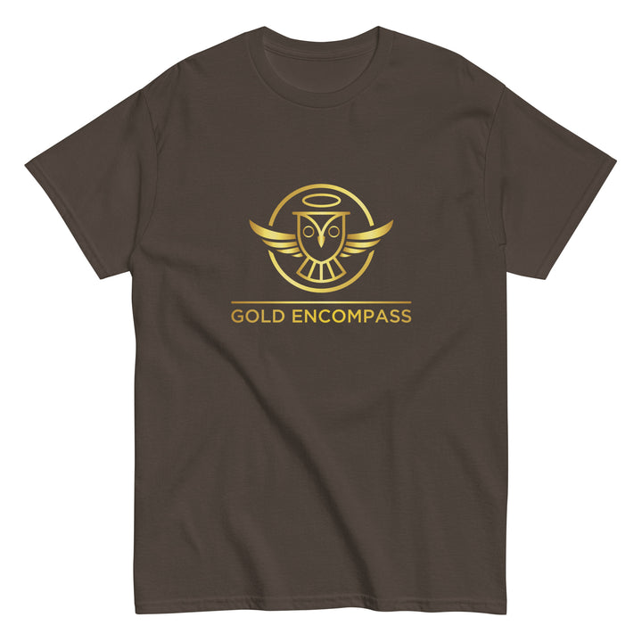 Gold Large Owl Logo T-Shirt Print