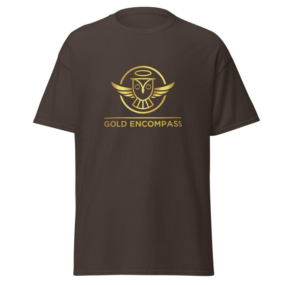 Gold Large Owl Logo T-Shirt Print