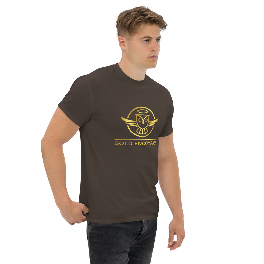 Gold Large Owl Logo T-Shirt Print