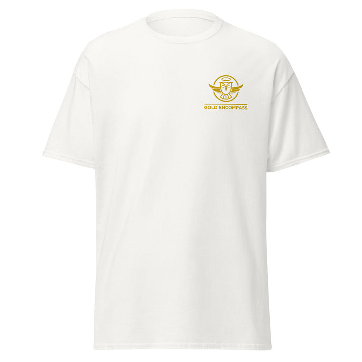 Gold Small Owl Logo T-Shirt Embroidery