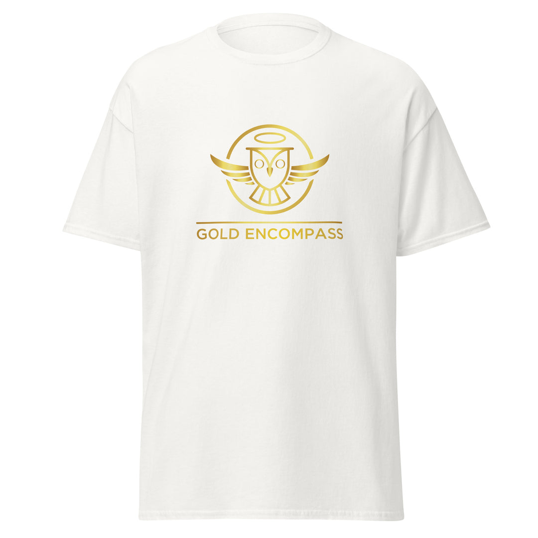 Gold Large Owl Logo T-Shirt Print