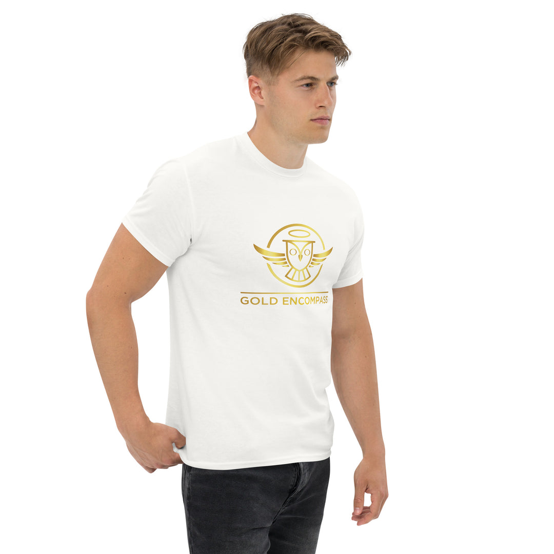 Gold Large Owl Logo T-Shirt Print