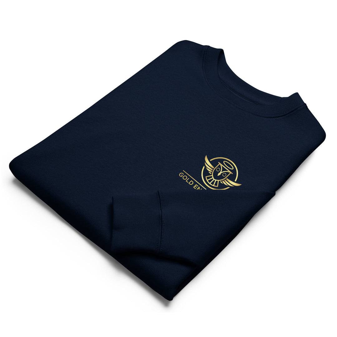 Gold Small Owl Logo Sweatshirt Print