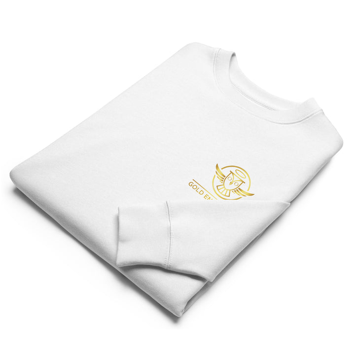 Gold Small Owl Logo Sweatshirt Print