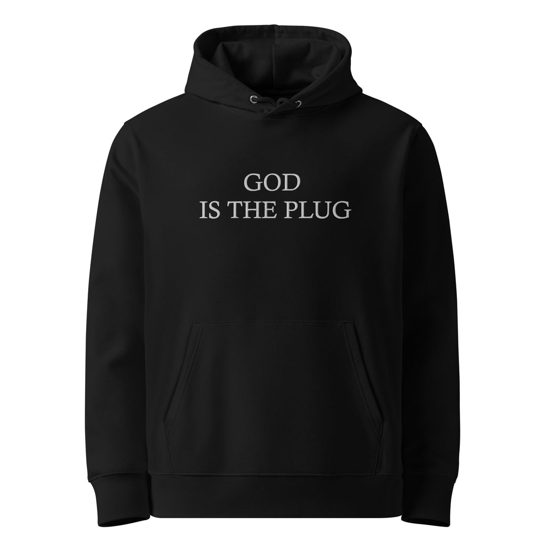 God Is The Plug Hoodie Embroidery