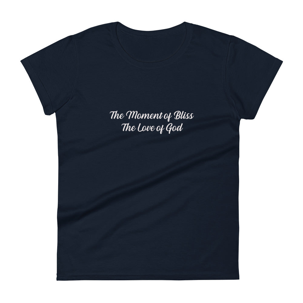 The Moment of Bliss Women Fitted T-Shirt Print