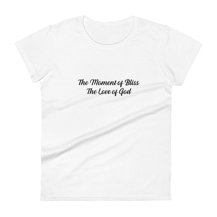 The Moment of Bliss Women Fitted T-Shirt Print