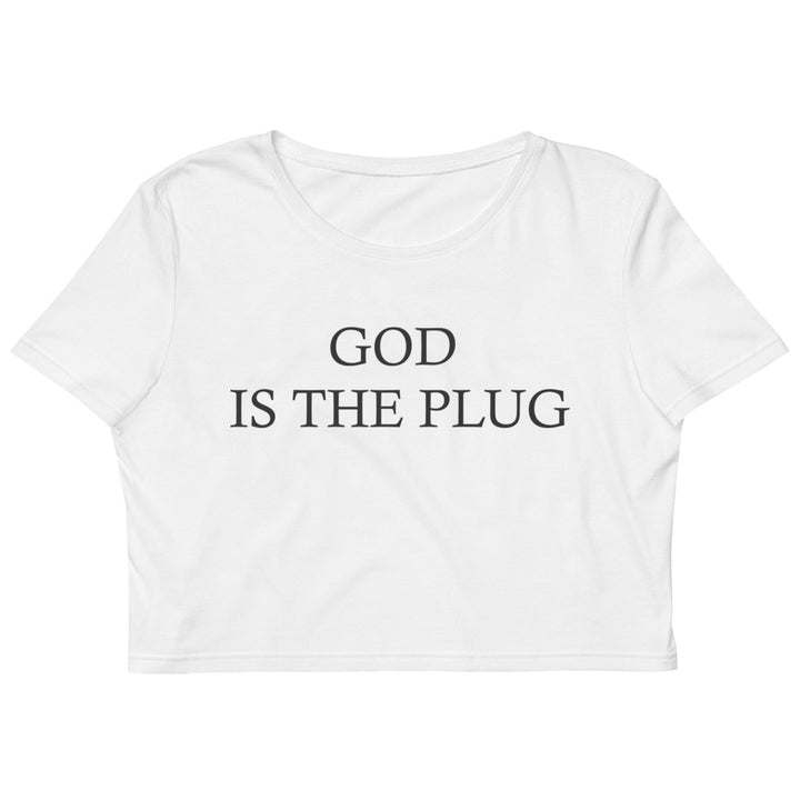 God Is The Plug Crop Top
