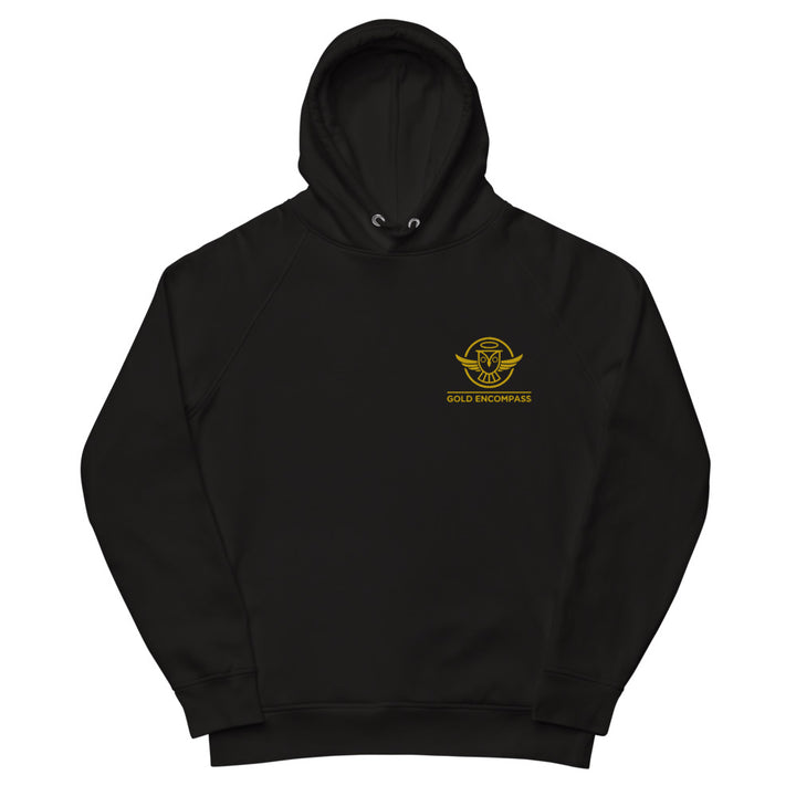 Small Owl Embroidery Gold Hoodie