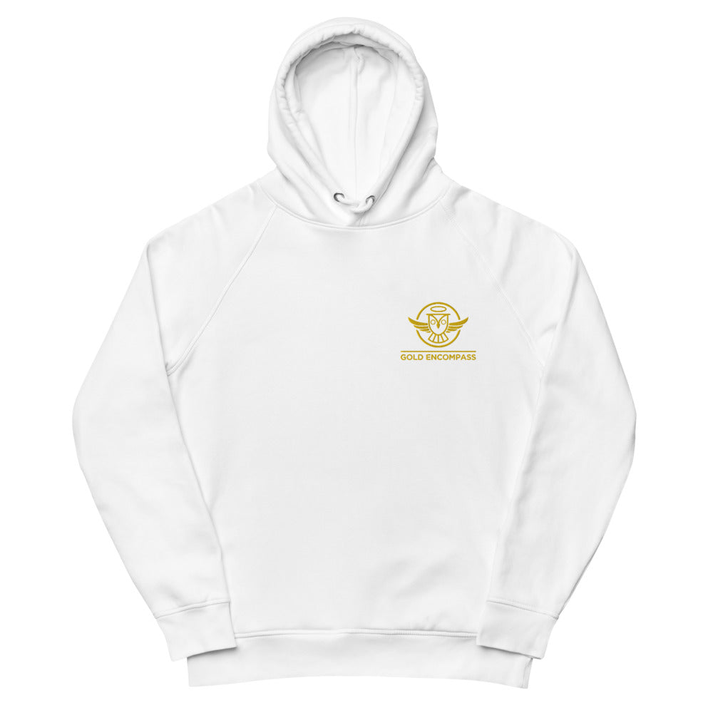 Small Owl Embroidery Gold Hoodie