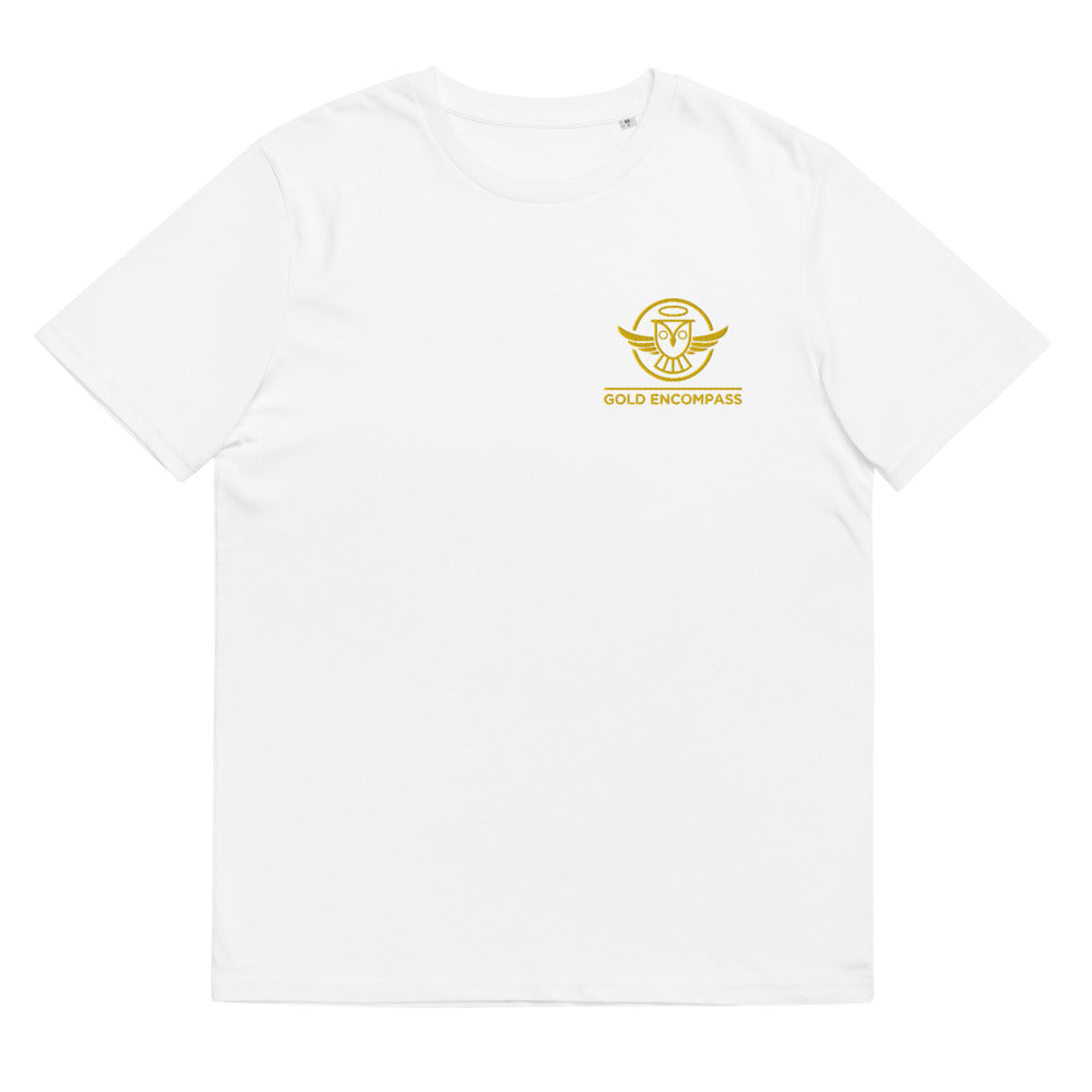 Small Owl Embroidery Gold Tee