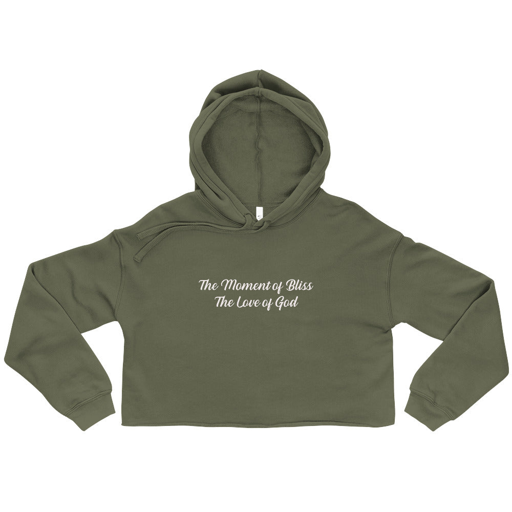 The Moment of Bliss Women Crop Hoodie